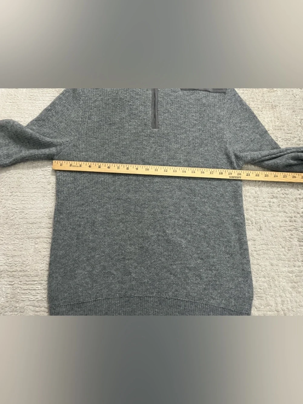 Vineyard Vines Wool Cashmere 1/4 Zip Sweater